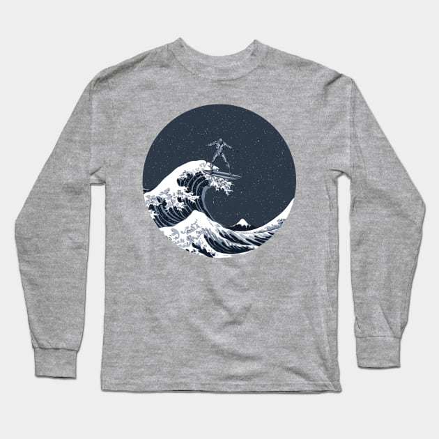 The Great Wave Off Zenn-La Long Sleeve T-Shirt by Daletheskater